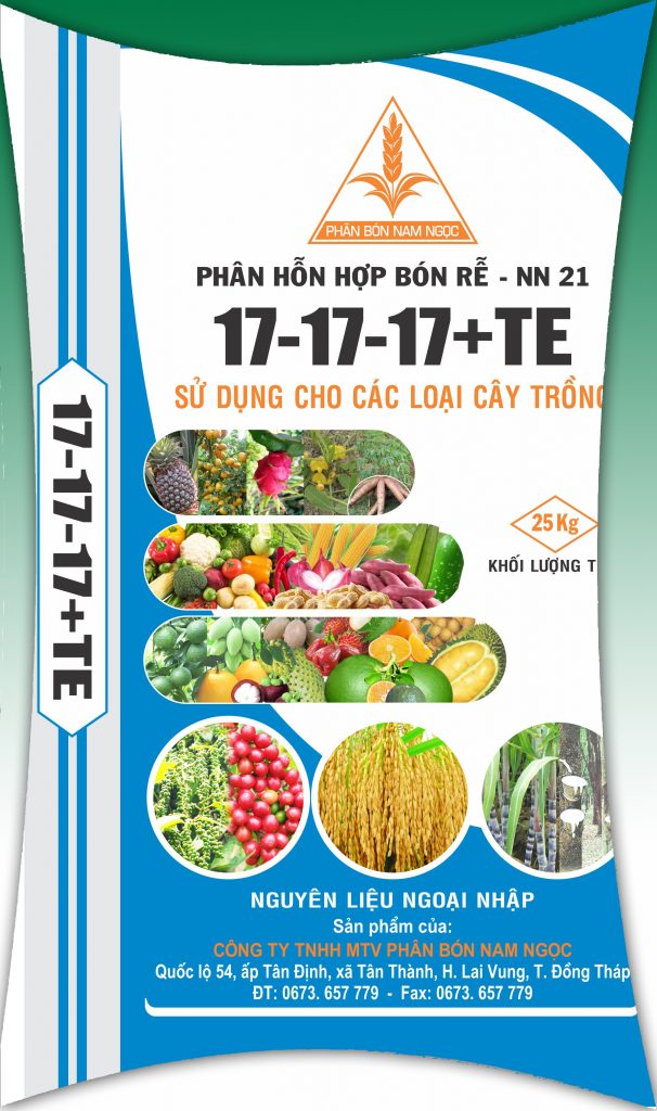 Phân hỗn hợp bón rễ  NN-21 (17-17-17-TE)