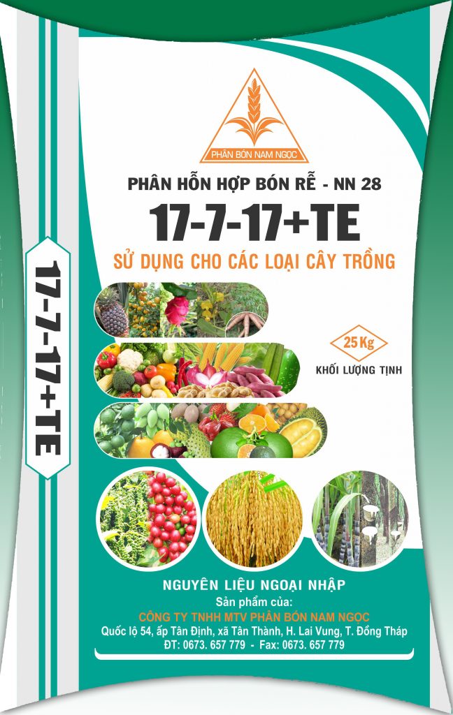 Phân hỗn hợp bón rễ  NN-28 (17-17-17-TE)